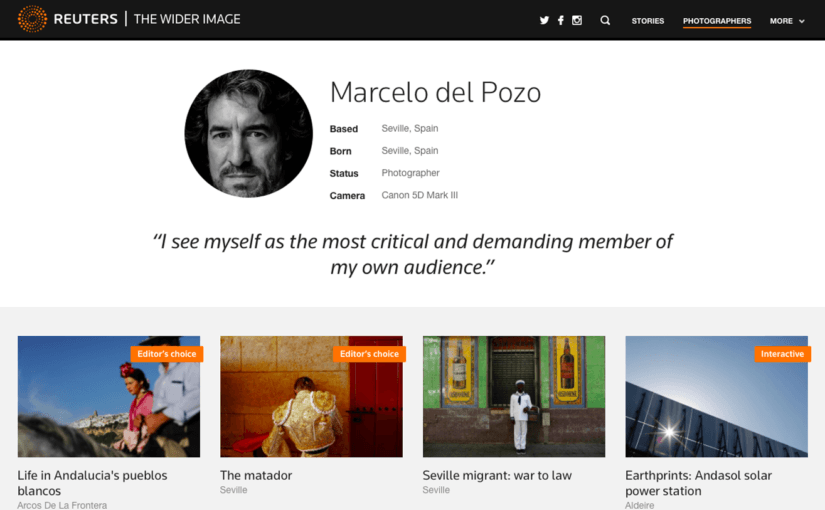 Marcelo del Pozo’s profile in The Wider Image
