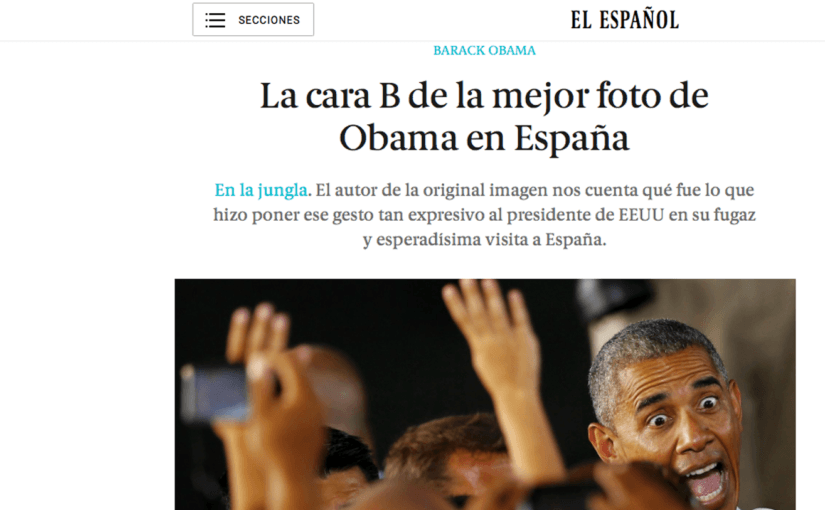 La cara B de la mejor foto de Obama en España