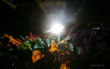 Fans attend to a Spanish singer David Bisbal concert in Seville